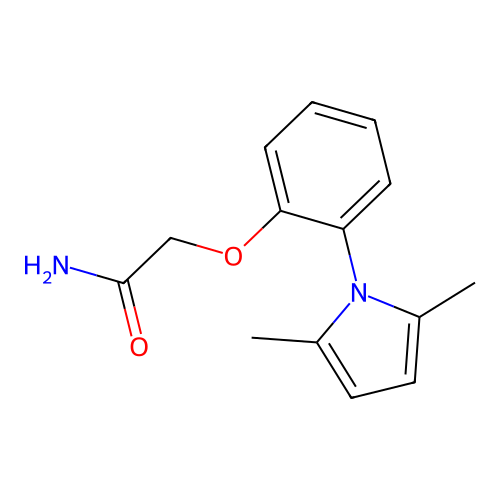 Acetamide, 2-(o-(2,5-dimethyl-1-pyrrolyl)phenoxy)- structure