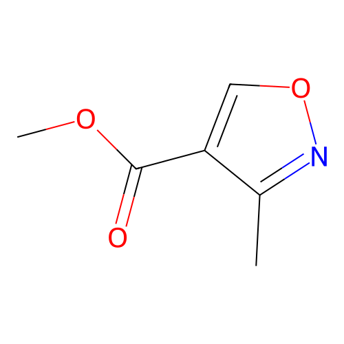 Methyl 3-methylisoxazole-4-carboxylate structure