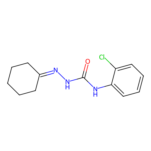 3-(2-Chlorophenyl)-1-(cyclohexylideneamino)urea structure