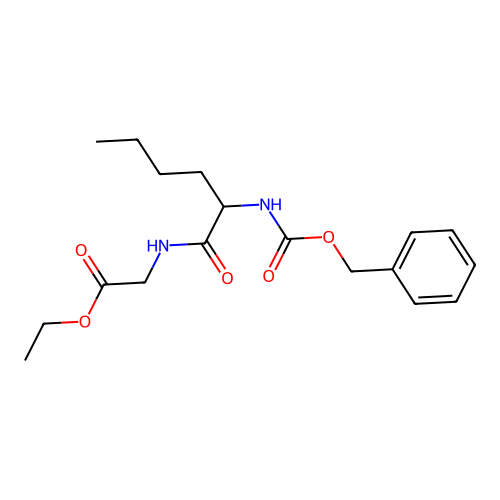 苄氧羰基-DL-正亮氨酰甘氨酸乙酯 structure