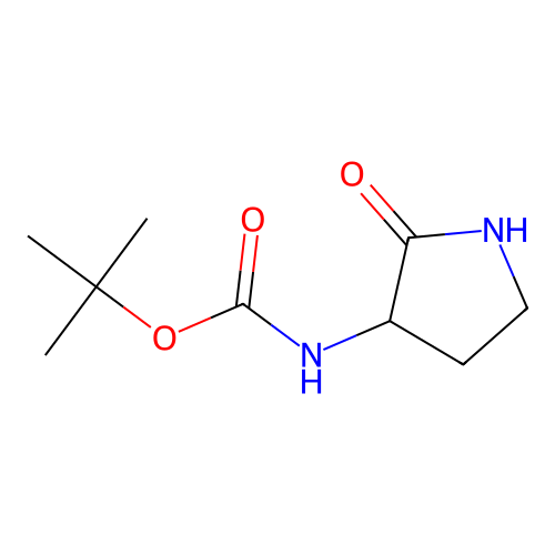 tert-Butyl (2-oxopyrrolidin-3-yl)carbamate structure