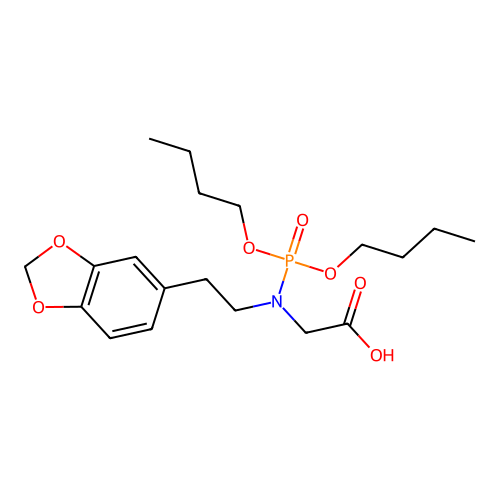 Glycine, N-[2-(1,3-benzodioxol-5-yl)ethyl]-N-(dibutoxyphosphinyl)- structure