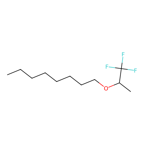 1-(1,1,1-Trifluoropropan-2-yloxy)octane structure