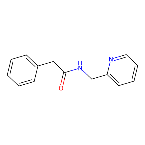 Benzeneacetamide, N-(2-pyridinylmethyl)- structure