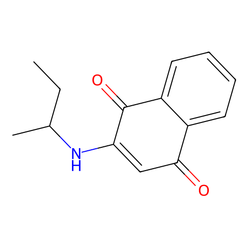 2-(Butan-2-ylamino)naphthalene-1,4-dione structure