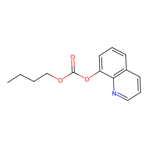 Butyl quinolin-8-yl carbonate structure