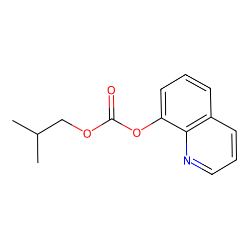 2-Methylpropyl quinolin-8-yl carbonate structure