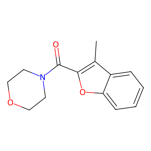 4-((3-Methyl-1-benzofuran-2-YL)carbonyl)morpholine structure