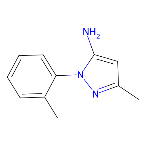 3-Methyl-1-(2-methylphenyl)-1H-pyrazol-5-amine structure