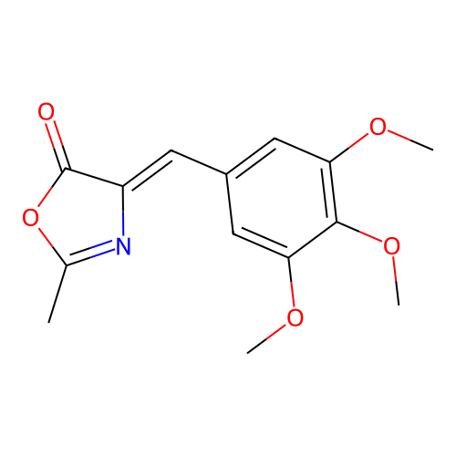 2-Methyl-4-(3,4,5-trimethoxy-benzylidene)-4H-oxazol-5-one structure
