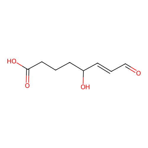 5-Hydroxy-8-oxo-6-octenoic acid structure