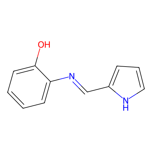 Phenol, 2-[(E)-(1H-pyrrol-2-ylmethylene)amino]- structure