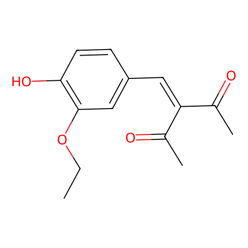 3-(3-Ethoxy-4-hydroxy-benzylidene)-pentane-2,4-dione structure