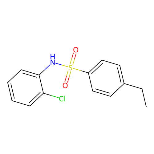 N-(2-chlorophenyl)-4-ethylbenzenesulfonamide structure