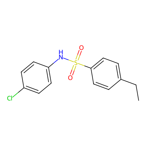 N-(4-chlorophenyl)-4-ethylbenzenesulfonamide structure