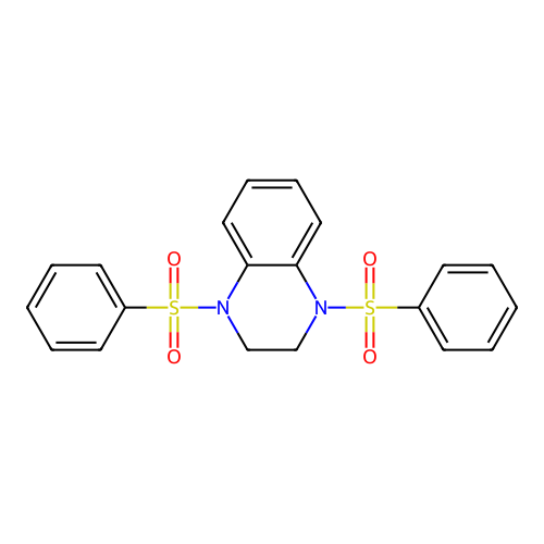 1,4-Bis(phenylsulfonyl)-1,2,3,4-tetrahydroquinoxaline structure