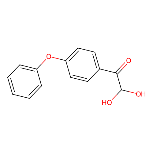 2,2-Dihydroxy-1-(4-phenoxyphenyl)ethanone structure