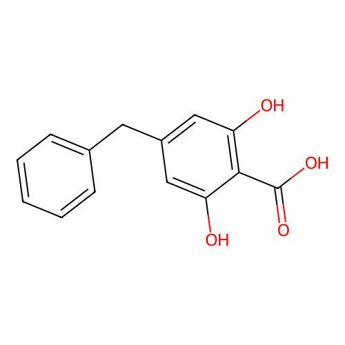 gamma-Resorcylic acid, 4-benzyl- structure