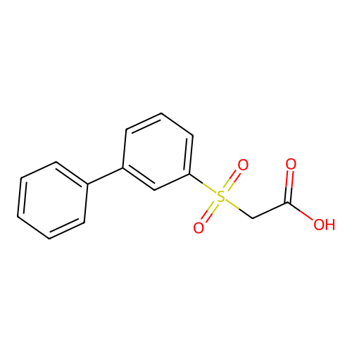 Acetic acid, ([1,1'-biphenyl]-3-ylsulfonyl)- structure