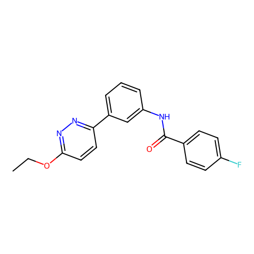N-[3-(6-ethoxypyridazin-3-yl)phenyl]-4-fluorobenzamide structure