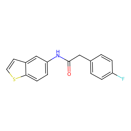 N-(benzo[b]thiophen-5-yl)-2-(4-fluorophenyl)acetamide structure