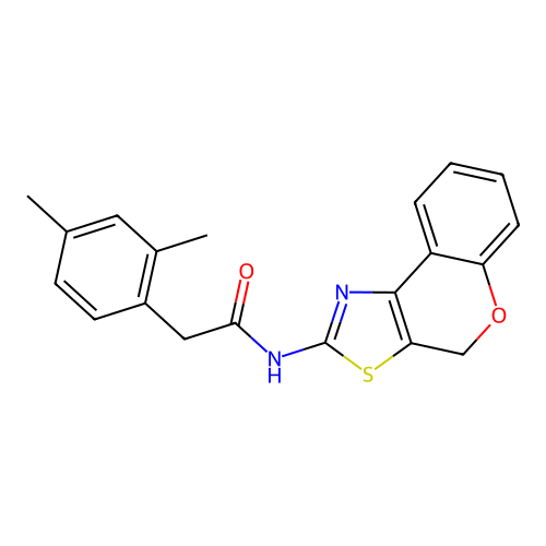 N-(4H-chromeno[4,3-d]thiazol-2-yl)-2-(2,4-dimethylphenyl)acetamide structure