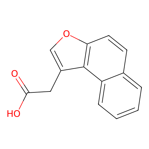Naphtho[2,1-b]furan-1-yl-acetic acid structure