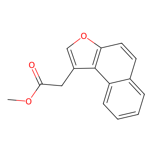 Naphtho[2,1-b]furan-1-acetic acid, methyl ester structure