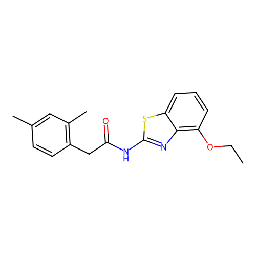 2-(2,4-dimethylphenyl)-N-(4-ethoxybenzo[d]thiazol-2-yl)acetamide structure