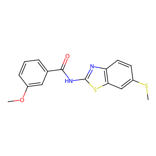 3-methoxy-N-(6-(methylthio)benzo[d]thiazol-2-yl)benzamide structure