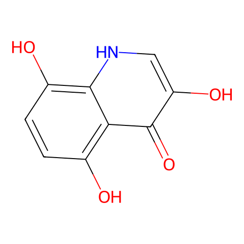3,5,8-Trihydroxy-1H-quinolin-4-one structure