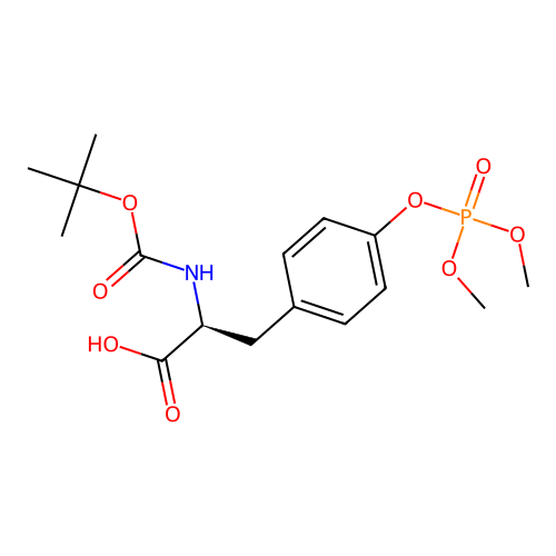 Boc-Tyr(PO3Me2)-OH structure