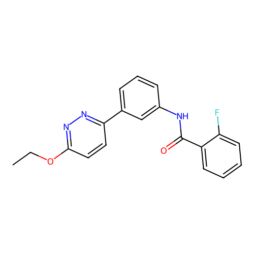 N-[3-(6-ethoxypyridazin-3-yl)phenyl]-2-fluorobenzamide structure