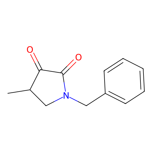 1-Benzyl-4-methylpyrrolidine-2,3-dione structure