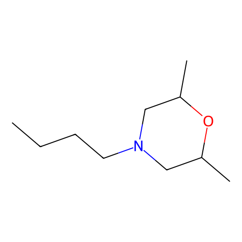 4-Butyl-2,6-dimethylmorpholine structure