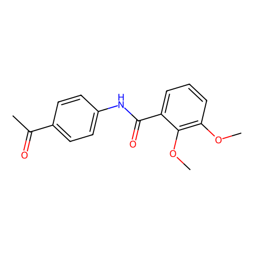 N-(4-acetylphenyl)-2,3-dimethoxybenzamide structure
