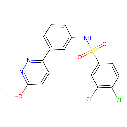 3,4-dichloro-N-(3-(6-methoxypyridazin-3-yl)phenyl)benzenesulfonamide structure