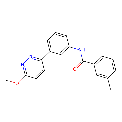 N-[3-(6-methoxypyridazin-3-yl)phenyl]-3-methylbenzamide structure