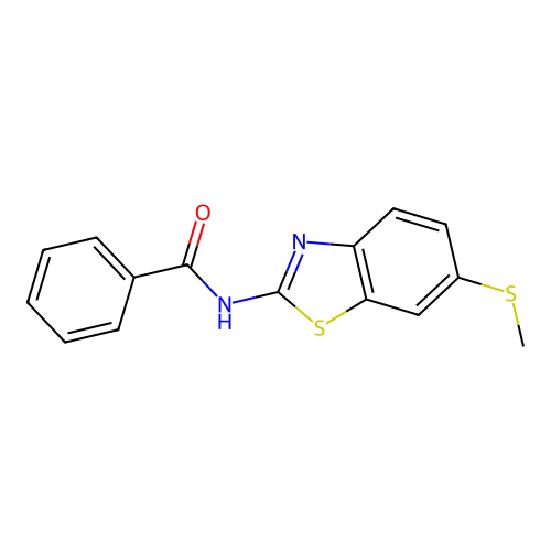 N-(6-(methylthio)benzo[d]thiazol-2-yl)benzamide structure