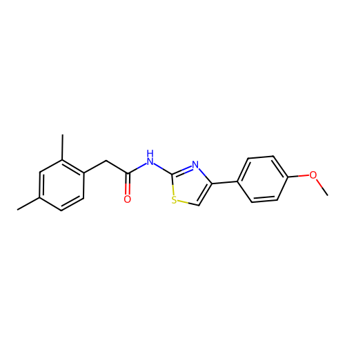 2-(2,4-dimethylphenyl)-N-(4-(4-methoxyphenyl)thiazol-2-yl)acetamide structure