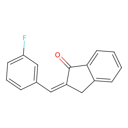 1H-Inden-1-one, 2-[(3-fluorophenyl)methylene]-2,3-dihydro- structure