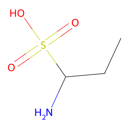 1-Aminopropane-1-sulfonic acid structure