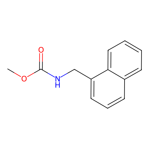 methyl N-[(naphthalen-1-yl)methyl]carbamate structure