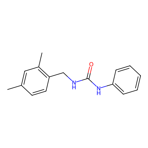 N-(2,4-dimethylbenzyl)-N'-phenylurea structure