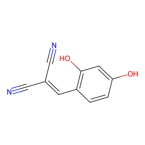 2-[(2,4-Dihydroxyphenyl)methylene]propanedinitrile structure