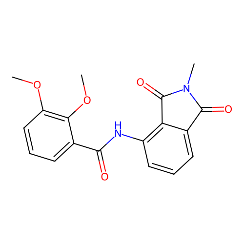 2,3-dimethoxy-N-(2-methyl-1,3-dioxoisoindol-4-yl)benzamide structure
