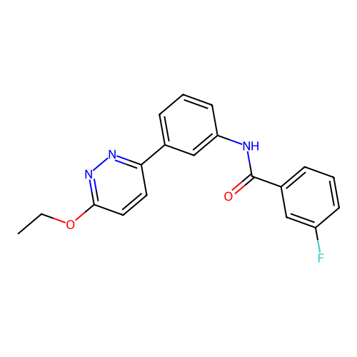 N-[3-(6-ethoxypyridazin-3-yl)phenyl]-3-fluorobenzamide structure