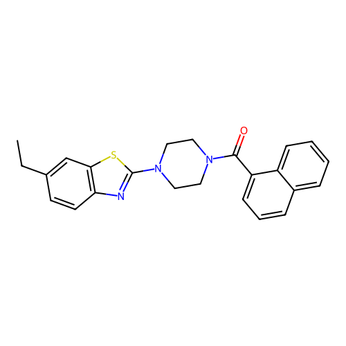 (4-(6-Ethylbenzo[d]thiazol-2-yl)piperazin-1-yl)(naphthalen-1-yl)methanone structure