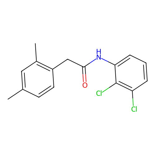 N-(2,3-dichlorophenyl)-2-(2,4-dimethylphenyl)acetamide structure