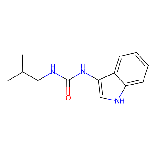 1-(1H-indol-3-yl)-3-isobutylurea structure